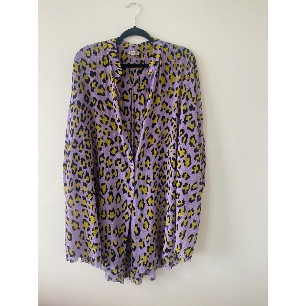 Free People Oversized Button down Tunic